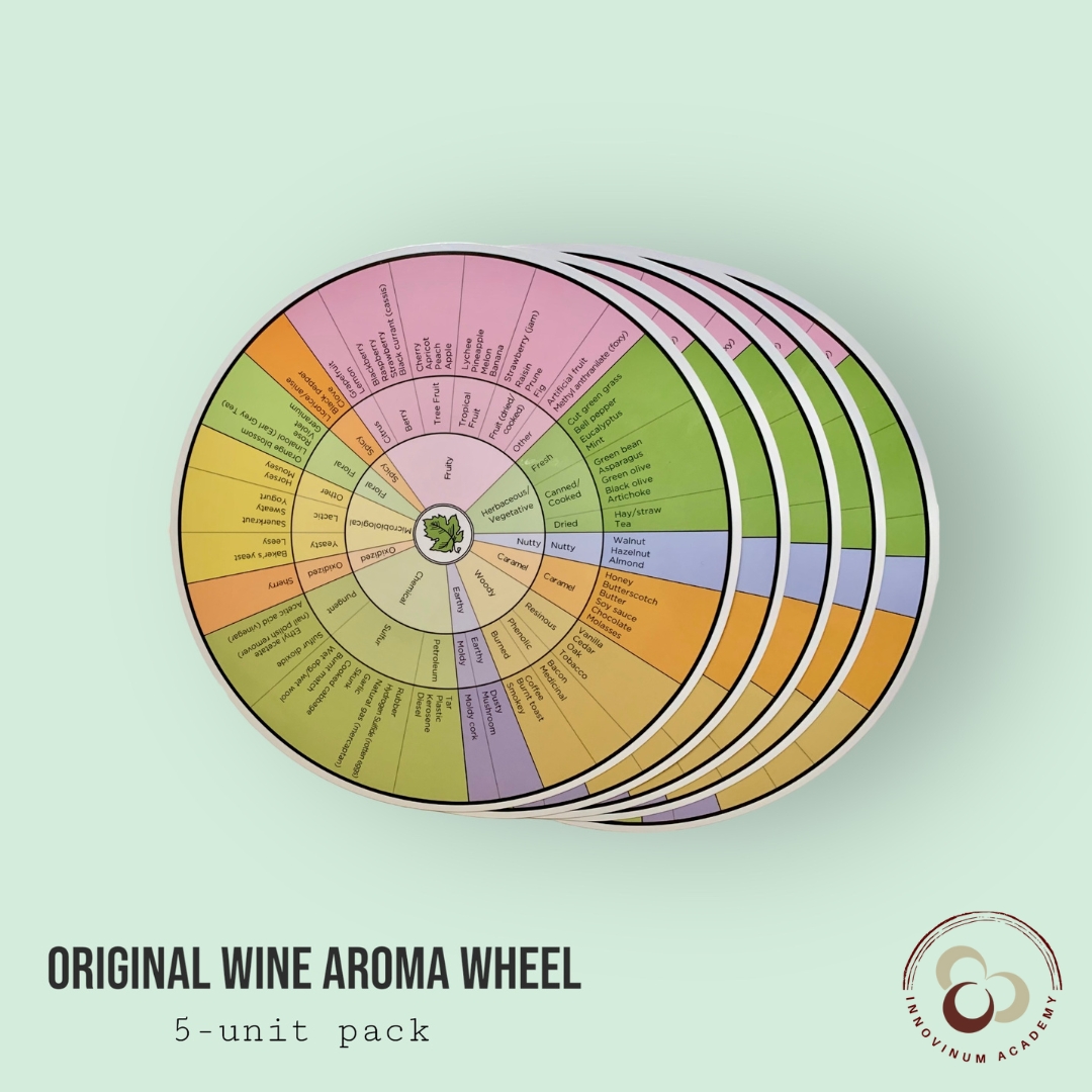 Photo of 5 wine aroma wheels