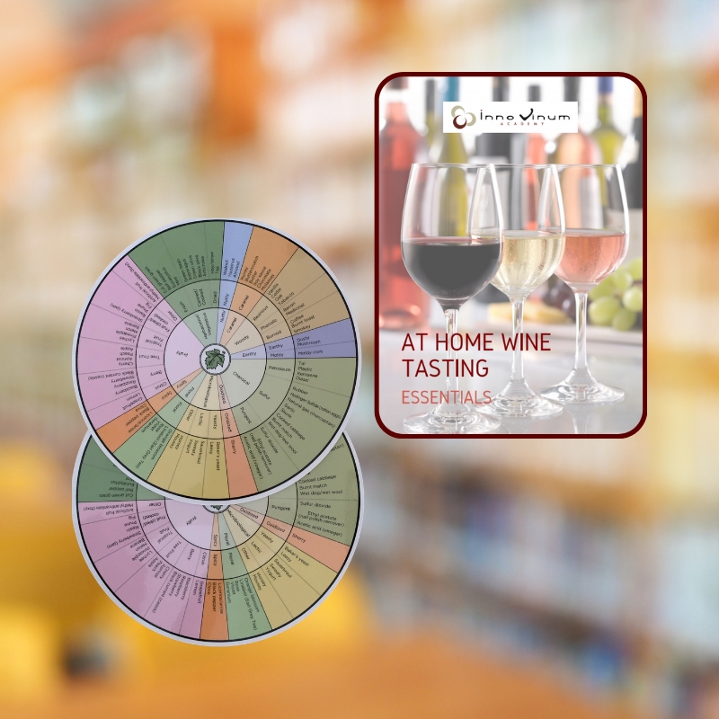 The Two Wine Aroma Wheel kit is for sale on this website.